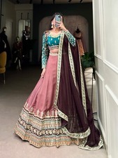 Exclusive Look Moonga Silk Lehenga Choli With Dupatta For Indian Function Wear