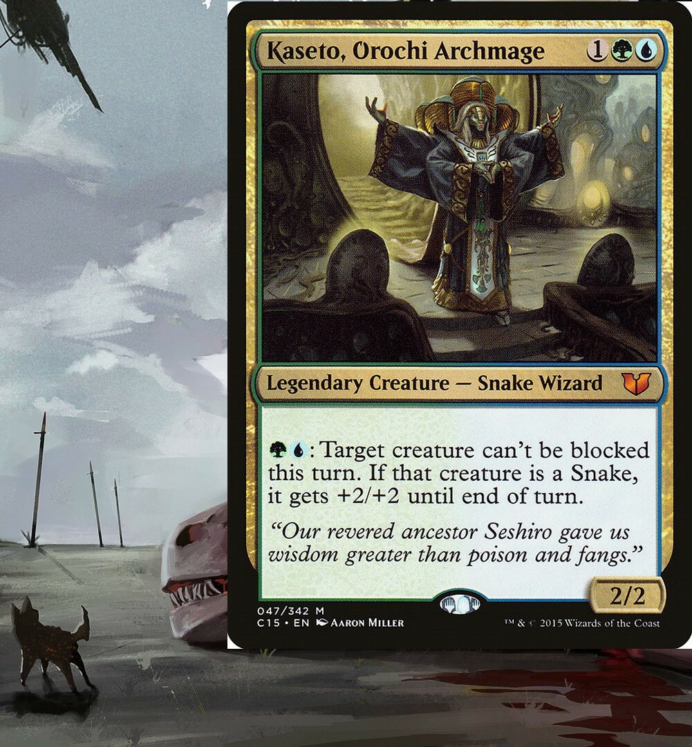 Kaseto, Orochi Archmage Snakes *SIMIC* Commander Deck - Magic MTG