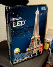 EIFFEL TOWER LED 3D Puzzle 2000s, Kit BRAND NEW: 15.4" X 14.2" X 30.7": 14
