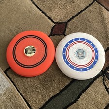 2 Old Used Wham-O Frisbee Flying Disc Professional Sport Model All American