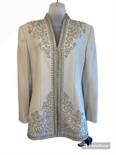 Vintage John Meyer of Norwich Ladies Jeweled Blazer Size 12