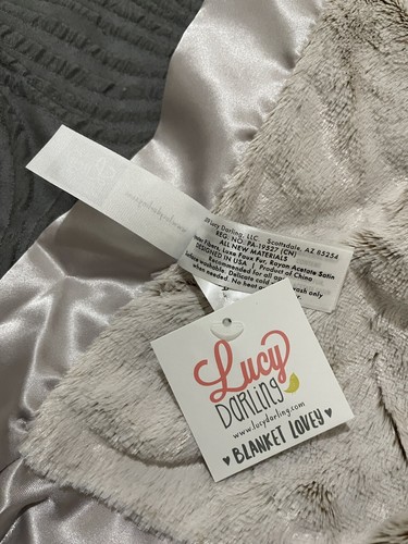Lucy Darling Elephant Lovey Security Blanket Brown Frosted Satin 2019 16 X 16 - 第 6/6 張圖片