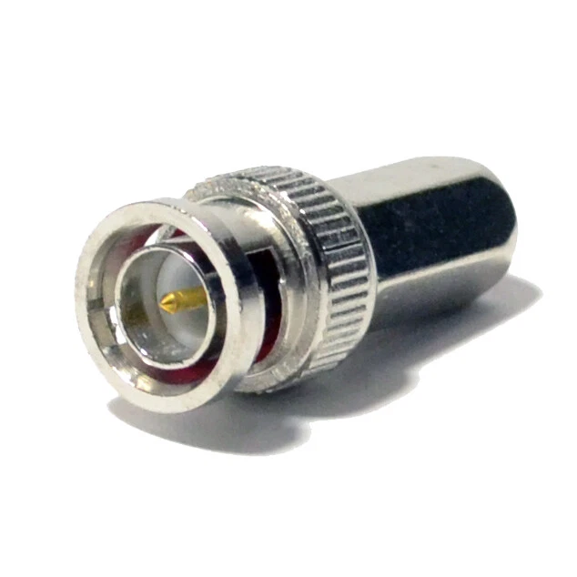 50 pack Twist on BNC Male Connector Adapter for RG59 Coax Cable CCTV Camera - Image 2 of 3