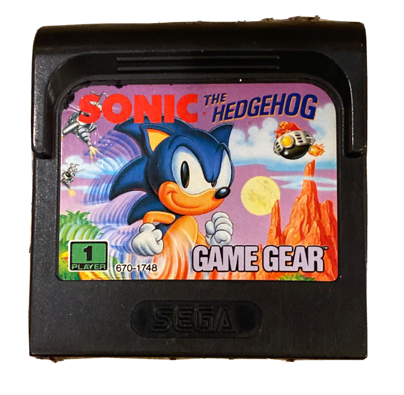 Sonic the Hedgehog, 1991 | Sega Game Gear | Sega | Original Game Cartridge  | Vintage Retro Gaming | Free Shipping