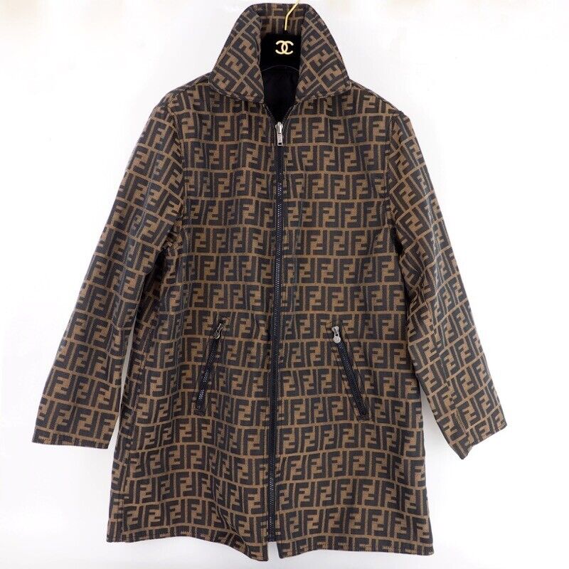Vintage Fendi Zucca Monogram Canvas Unisex Reversible Coat Vintage Fendi Zucca Monogram Canvas Unisex Reversible Coat