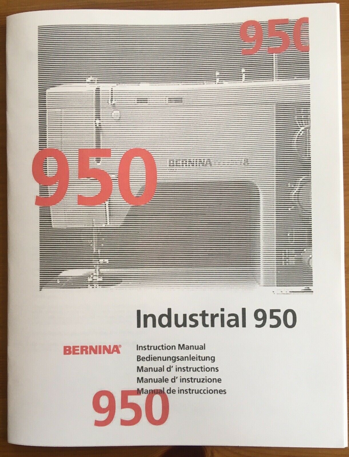 Bernina 950 Industrial Sewing Machine Instruction Manual Digitally