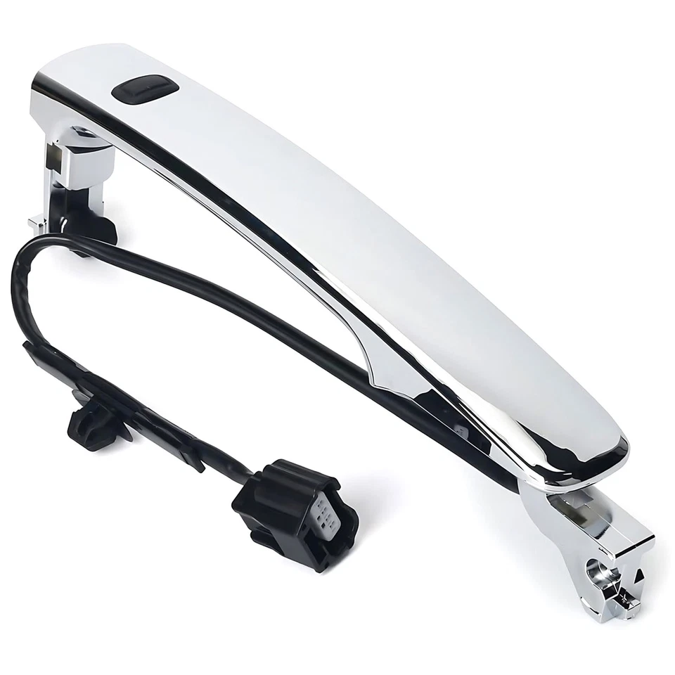 Manija de puerta delantera izquierda cromada para Nissan Rogue 2010-2013 entrada inteligente Foto 2 de 4