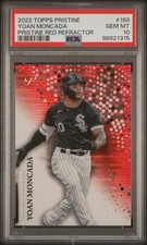 Yoan Moncada 2022 Topps Pristine RED REFRACTOR /5 - PSA 10 Gem Mint - Pop 1