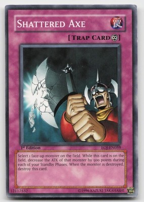 Shattered Axe EOJ-EN059 Common Enemy of Justice Yu-Gi-Oh 1st Edition LP