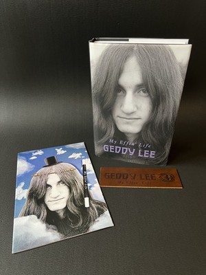 My Effin' Life Hardcover by Lee, Geddy Of Rush + Book Tour Program + Bookmark!