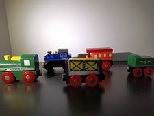 Wooden Train Lot