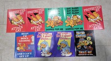 Lot of 9 Vintage Garfield Jim Davis School Folder Mead USA Cartoon 1999 Rare