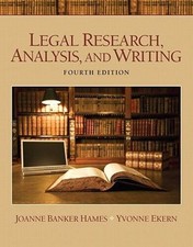Legal Research, Analysis, and Writing (4th Ed...