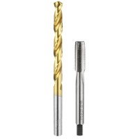 1 Stk 5/16-24 Unf Gewindebohrer Unbeschichtet, 1 Stk 6,9Mm Bohrer Ti-Beschichtet
