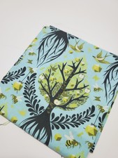 Tula Pink Fabric The Birds Bees Tree of Life Blue Green Sew Quilt FAT QUARTER