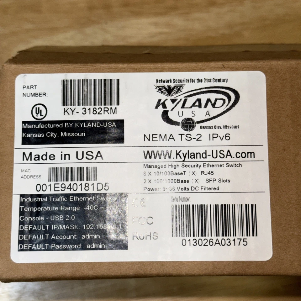 Kyland KY-3182RM Managed High Security Ethernet Switch