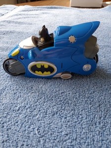 Fisher-Price Shake N Go Racers Batman Batcycle Motorcycle Tested and Working