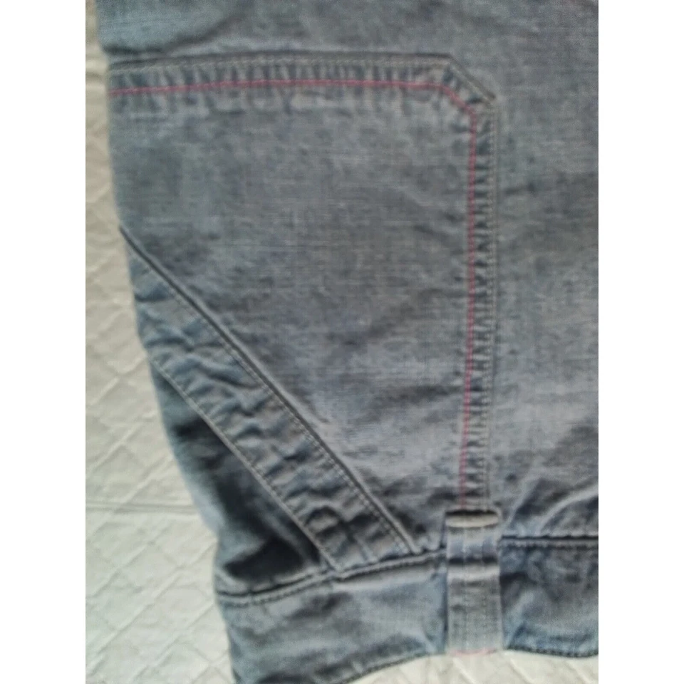 Pantalones cortos de jean para mujer, Christopher Banks, talla 16, cintura hasta abajo 14 pulgadas. Foto 3 de 4