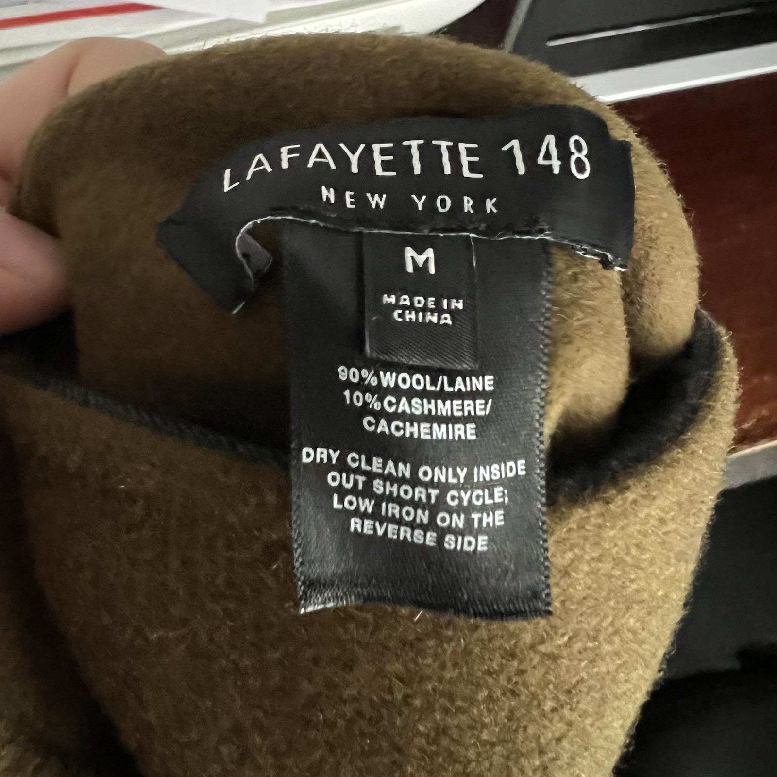 Lafayette 148 Wool Cashmere Patchwork Double Face… - image 5