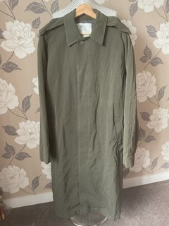 Genuine Vintage British Royal Marines RM Single Breasted Long Rain Coat