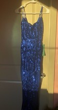 Sparkly Blue Homecoming/Prom Dress