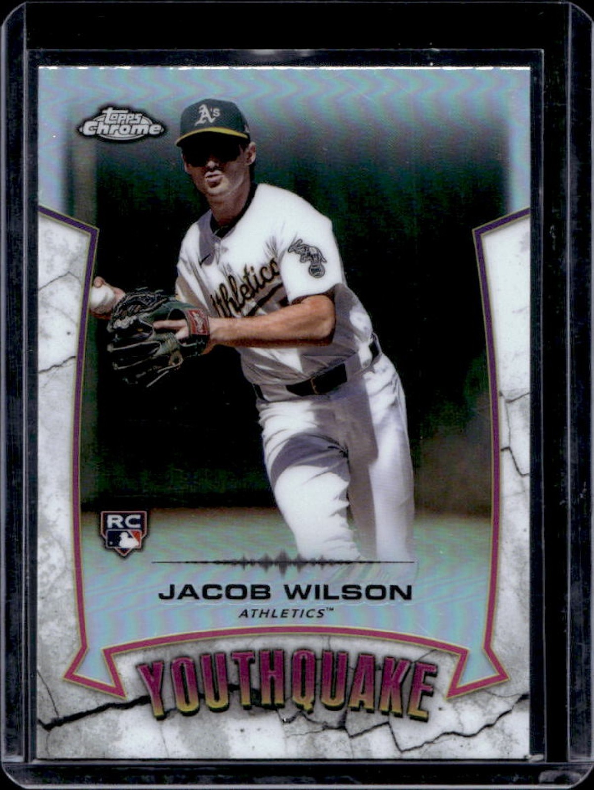 2025 Topps Chrome Jacob Wilson YouthQuake RC Rookie #YQ-6 Athletics