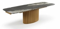 Stilvoller Esstisch Designer Marmorimitation Tischplatte KüChentisch