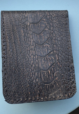 Herren-Portemonnaie   Echtes Straußenbein /Men Wallet - Genuine Ostrich Leg