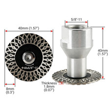 LOZLIN 5-PC 40Mm Diamond Engraving Blade Saw ...