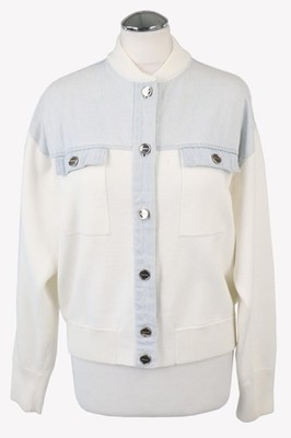 Sandro Damen Jacke Gr. 40 (3) Weiß Bomberjacke  Jacke