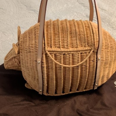 Kate Spade Armadillo Wicker Handbag. Limited Edition Rare. | eBay