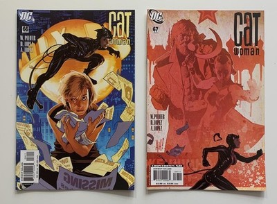 Catwoman #66 & 67 Adam Hughes covers (DC 2007) 2 x NM- condition issues