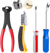 4Pcs Upholstery Staple Remover Tool,Nail Remover Tool with Nail Puller Pliers Ta