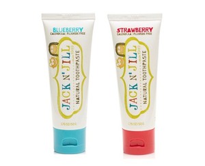 Jack N' Jill Natural Toothpaste for Babies & Kids Organic Fluoride Free 2 Pack 