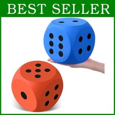 Interactive Foam Dice Set, Perfect for Board Games, 2 Pcs
