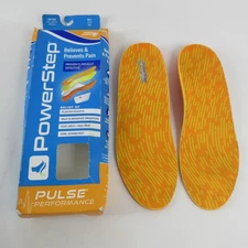Powerstep Pulse Performance Full Length Orthotic Insoles Men’s Size 12-13 I/J