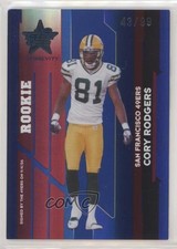 2006 Leaf Rookies & Stars Longevity Rookie Sapphire 43/99 Cory Rodgers #158 0q3