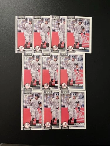 2026 Topps Baseball Series 1 Aaron Judge #1 Base Card - 10 Card Lot