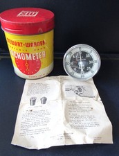 Vintage 50s Stewart Warner Portable Hand Held Tachometer Container Model 757-w