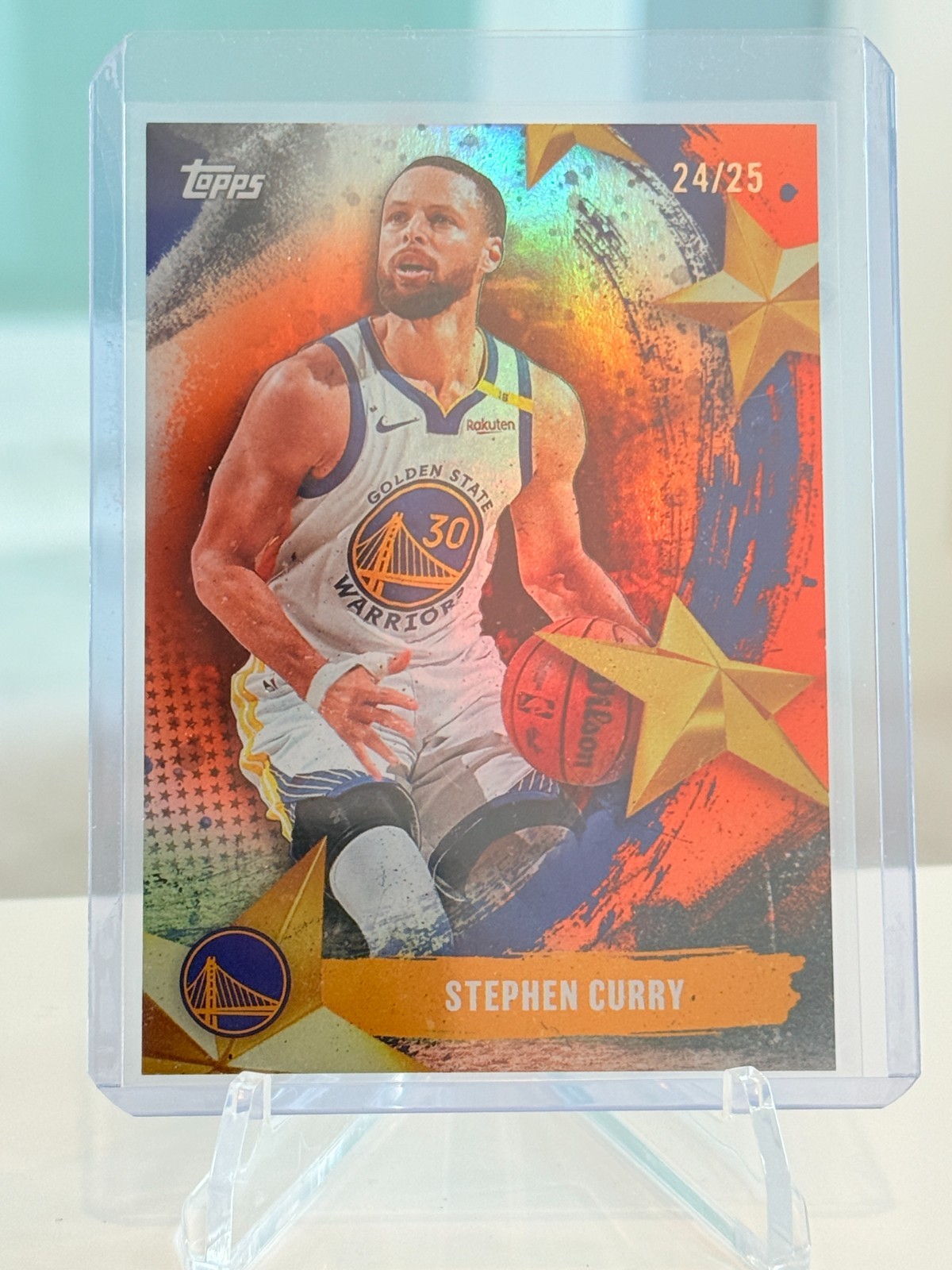 2025-26 Topps - Stephen Curry /25 ORANGE FOIL Stars Of The NBA 03/25 SA-5 SSP