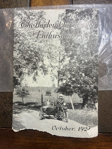 October 1924 "The Harley-Davidson Enthusiast" Magazine