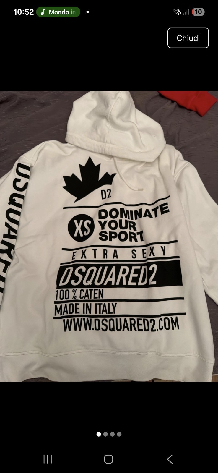 Felpa Dsquared Taglia M UOMO COME NUOVA