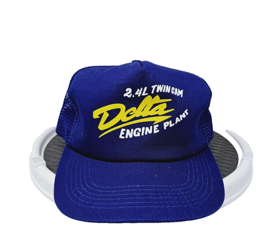 #ad Vintage K Products 80s Mesh Trucker Hat 2.4 L Ywin Cam Delta Engine Plant Rare $14.99