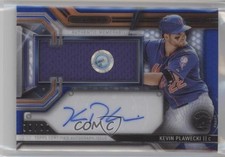 2016 Topps Strata Clearly Authentic Relics Blue 98/99 Kevin Plawecki Auto fm0