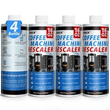 4 Pack Coffee Machine Descaler Descaling Solution -16 Uses,Descaling Solution...