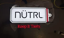 NUTRL Vodka Keep It Tasty Led Neon Sign