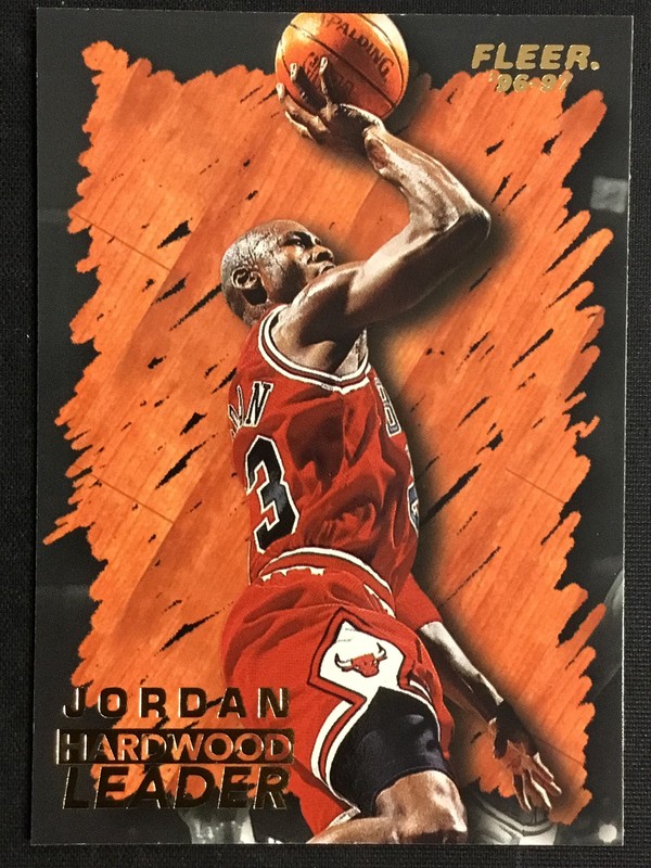 1996-97 Fleer #123 Michael Jordan Chicago Bulls Hardwood Leader MINT NO RESERVE!
