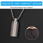 Vansu Titanium Waterproof Keychain Pill Holder Container,portable Mini