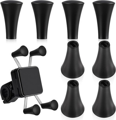 8-Pack Black Silicone Caps for RAM X-Grip Mount   Durable Phone Holder Tips