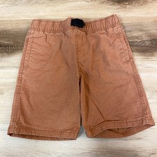 Cat Jack Kids Shorts Rust Orange Elastic Waist Belt Loops Size Medium 8 10